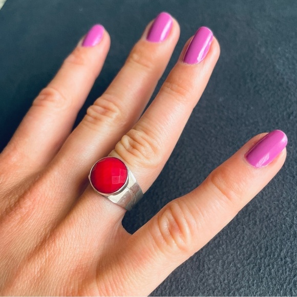 Faceted Gemstones Sterling Silver Rings - Picture 9 of 17